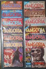 12 Fangoria Magazines #'s 1-6 Vol.1 W/Posters  #'s 7-12 Vol. 2. All In VG+ Cond. picture
