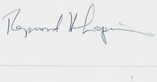RARE “Father of the Secondary Mortgage” Raymond Lapin Hand Signed 3X5 Card picture