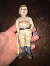Babe Ruth Piggy Bank Baseball Cast Iron Patina Banker Yankees Red Sox Collector picture