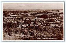 Devon England Postcard Totnes from Kingsbridge Hill 1954 RPPC Photo Posted picture