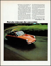 1969 Porsche Targa Convertible Car Targa Florio winner retro photo print ad L85 picture