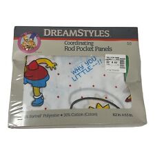 Vintage 1990 Simpsons Curtain Set Rod Pocket Panels New Old Stock Sealed picture
