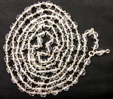 Sphatik Mala in Pure Silver - 5 mm - 109 beads - Lab Certified picture