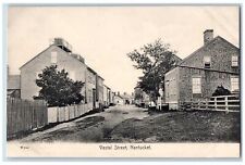 c1920's Vestal Street Dirt Road Houses Nantucket Massachusetts Vintage Postcard picture