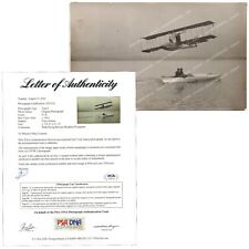 1913 Pilot TONY JANNUS Flying BENOIST XIII Above Boaters Original Photo PSA COA picture