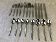 20 pcs Oneida Camlynn Mirror Cleo Stainless Flatware Frost picture