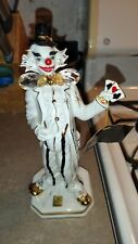 Vittorio Sabadin Porcelain Clown Figurine With Card Up His Sleeve picture