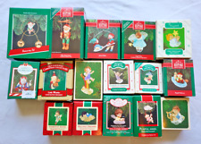 Lot of 16 Hallmark Christmas Ornaments Angels and Elves Theme 1983-1992 picture