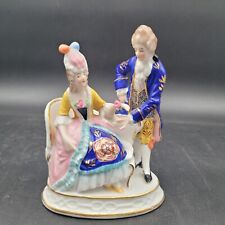 Antique c.1918-20 Sitzendorf Germany Porcelain European Courting Couple Figurine picture