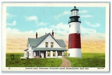 1949 Sankaty Light Siasconset Nantucket Island Massachusetts MA Vintage Postcard picture