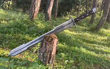Handmade Carbon Steel Double Edge Aesthetic Sword With 23