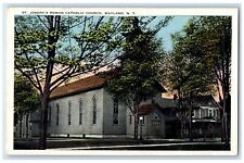 c1920's St. Joseph's Roman Catholic Church Building Wayland New York NY Postcard picture