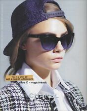 CHANEL Eyewear 1-Page PRINT AD Spring 2016 CARA DELEVINGNE pretty girl face picture