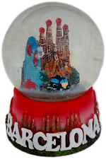 New Souvenir Snowdome Spain I Love Barcelona Snow Globe Sagrada Familia.red 90m picture