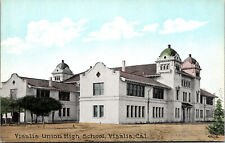 Vtg 1910s Visalia Union High School Visalia California CA Postcard picture