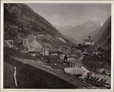 Switzerland, Wassen, Mayenreuss Bridge Vintage Photomechanical Print Photomecan picture