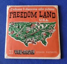 Sawyer's Rare A661 Freedomland Freedom Land USA view-master 3 Reels Packet Set picture