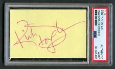 Kirk Douglas signed autograph auto 2.5x3.5 cut Actor: Spartacus PSA Slabbed picture