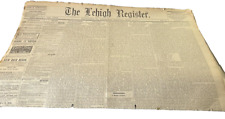 THE LEHIGH REGISTER ALLENTOWN, PA. WED. MORNING APRIL, 23, 1879 picture