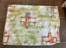 Vintage 1977 Holly Hobbie and Robby Twin Fitted Bedsheet picture