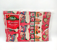 Vtg Tye Sil Plus Christmas Wrapping Paper 24 Sheets 100 Sq FT Assorted 20