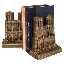 19th Century Antique Replica Grand Tour Notre Dame French Replica Iron Book Ends picture