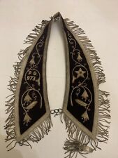 Antique Order Of The Odd Fellows Ceremonial Embroidered Ornate Mantle or Collar picture