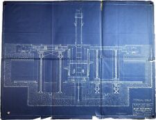 1921 Antique Original Utah RR Blueprint- Locomotive- National Boiler Washing Co. picture