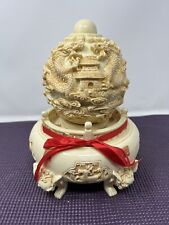 VTG Chinese Resin Animal 9 Dragon, Temple Deer Feng Shui Rotating Fortune Ball picture