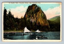 Portland OR-Oregon, Castle Rock Columbia River Vintage Souvenir Postcard picture