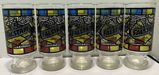 Set of 5 FALSTAFF Beer Stained Drinking Glasses picture