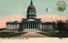 Postcard KS Topeka Kansas State Capitol Posted 1912 Antique Vintage PC G6094 picture