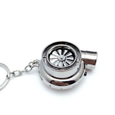USB Turbo Keychain Lighter Electric Spinning Turbine Metal Keyring Real Sound picture