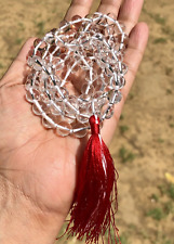 8 mm Rnd 108+1 Beads Original Crystal Sphatik Jaap Rosary, Japa Mala Energized picture