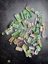 102 Carat Lot Of BiColour Tourmaline Crystals From Afghanistan picture