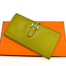 HERMES Bearn Classic H stamp S hardware Chevre wallet Women's Authentic picture