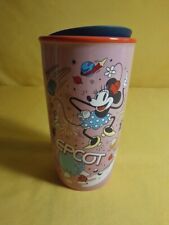 STARBUCKS DISNEY TRAVEL TUMBLER CUP CERAMIC MINNIE MOUSE EPCOT NEVER USED T2 picture