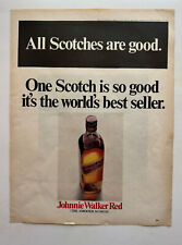 1967 Johnnie Walker Red Label Scotch, Linde Star Jewelry Vintage Print Ads picture