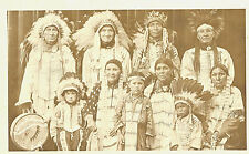 RPPC-Sioux Family, wearing full Regalia, Mandan,ND picture