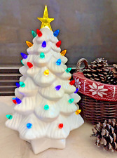 Vintage Ceramic Christmas Tree Lighted 16