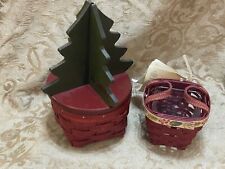 Longaberger 2013 Holiday Helper Basket, Protector, Lid & Tree Topper +EXTRA picture
