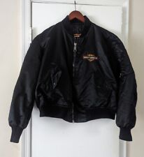  Harley Davidson Men's Riding Black Jacket Of Suffolk Long Island Embroidered  L picture