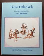 THREE LITTLE GIRLS Irish Terrier Dog Lucy Jackson HC picture