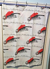 Vintage Kliban Cat Flying Cat Red Scarf Twin size Flat sheet by Caress W/FLAWS picture