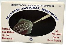 Vintage 1959 Masonic National Memorial 10 Post Cards George Washington Capsco picture