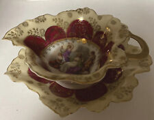 Dishes, Austrian Porcelain Dishes, Maidens Pampering, Antique Dishes picture