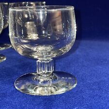 EUC Vintage 6 Elegant Ribbed Pedestal 3” Glasses Cordial Sherry Apéritif Shot picture