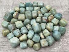 Grade A++ Aquamarine Tumbled Stone, 0.75-1.25
