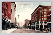 Butte MT-Montana, View On West Park St, Antique, Vintage c1908 Postcard picture