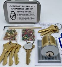 Locksport Premium 7-Pin Practice Lock & DIY Challenge Lock Kit picture